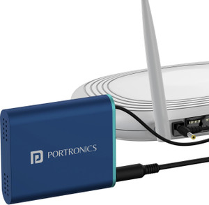 Portronics Power Plus Advanced Mini Router UPS for 12V DC WiFi Router Broadband Modem Power Backup for Router