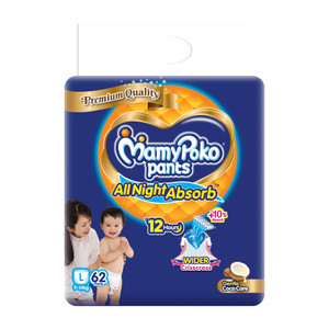 MamyPoko All Night Absorb, Coco Care Pant Diapers - L