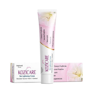 Kozicare Skin Lightening Cream with Kojic Acid, Arbutin, Glutathione | All Types Skin