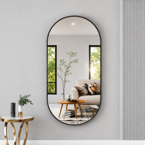 LUPPRA 12x18 Inches Frameless Capsule Wall Mirror - Image 6