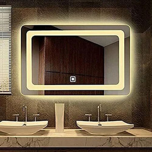 LUPPRA Decorative LED Wall Mirror With Touch Sensor for Bathroom Living Rooms Corridor Bathroom Mirror