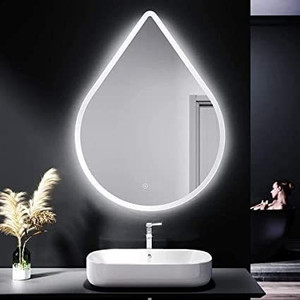 PRINCE ART Led Mirror with Light Bathroom Wall Decor 
Makeup Room 18x24 Inch LT24 Bathroom Mirror