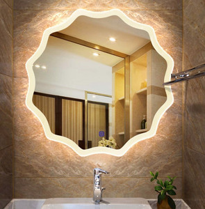 ARC homes & memorials 3D Modern Designed Circular Wall Mounted 24*24 inch & triple light Lighted Mirror