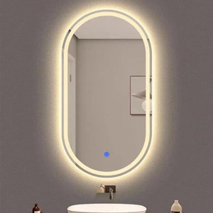 MERKEZI ART MA25 Led Mirror For Wall, Bathroom, Living Room, 3 In 1 Color, 18 x 24 Inch Lighted Mirror