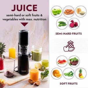 BOROSIL Easy Juice Cold Press Slow Juicer 130 Juicer Mixer Grinder 200 W Juicer Mixer Grinder