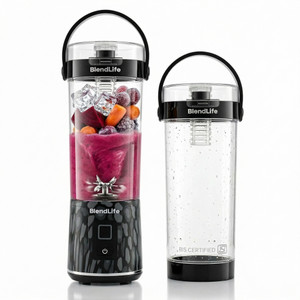 BlendLife Nova Portable Blender, 600ml, 12-Blades, 2400mAh, Made in Bharat, BIS Certified 150 W Juicer Mixer Grinder