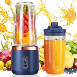 Tazomi Portable USB Rechargeable Juicer Blender Mini Smoothie Maker Bottle 150 W Juicer