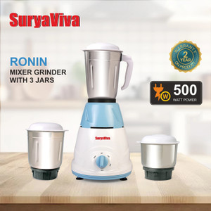 SURYAVIVA Ronin 500 W Mixer Grinder Price in India Buy SURYAVIVA