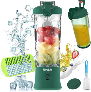 BlendLife Ultra Waterproof Portable Blender, LED Light Indicators & Pulse Model Feature 240 W Juicer Mixer Grinder