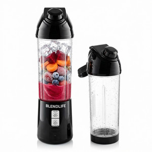 BlendLife Portable Blender, 700ml, Patented Pulse Mode & Reverse Blend, Made in Bharat 240 W Juicer Mixer Grinder