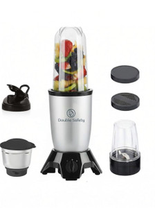 Double Safety Nutri Go Blender 3 Jars 500 watts heavy duty motor 500 W Mixer Grinder