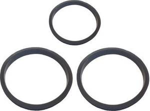 Kedari Enterprises 1 Small and 2 Big Mixer Jar Gasket (9.8cm, 12.6cm, Black) for "PANASONIC" Mixer Jar Gasket