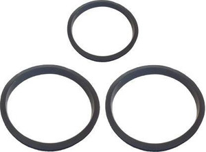 Kedari Enterprises 1 Small and 2 Big Mixer Jar Gasket (9.8cm, 12.6cm, Black) for "PANASONIC" Mixer Jar Gasket