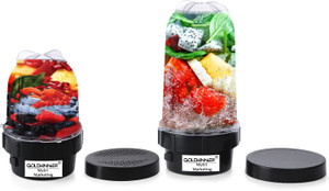 Goldwinner Bullet Jar for Mixer Grinder Set of 2 (530 ML,350 ML) ABS ...