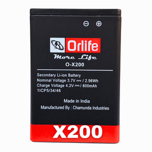 orlife Mobile Battery For  Samsung Guru X200 GT-E1200Y | X200 ( 1 Year Replacemant Warranty )