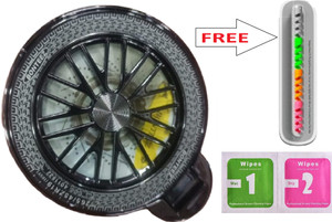 4 YARDS Mobile Protective Ring Stand Holder, Vintage Wheel Design - Orange Mobile Holder