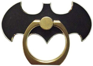P s retail Ultra Thin Bat Finger Ring Holder Smartphone Stand Grip- Black - 1Pc/ Pack Mobile Holder