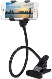 girik Universal Metal Lazy Mount Flexible Mobile Stand,Cell Phone Clip Holder Lazy Bracket Heavy Mobile Smartphones Stand for Office Table,Bedroom,Kitchen,Desktop(Black) Mobile Holder