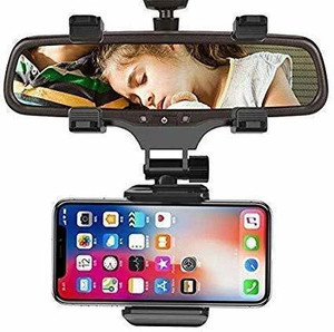 JOKIN Rear View Mirror Mount Phone 360 Degree Rotation GPS Navigator Car Holder Stand Bracket. Mobile Holder