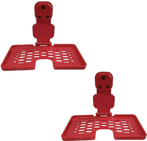 Expro Electric Plug Socket Hanging Mobile Charging Holder Stand Red Pack Of 2 Mobile Holder