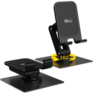 ELV DIRECT Adjustable Phone Stand for Desk 360 Rotating Foldable Cell Phone Mobile Holder Mobile Holder