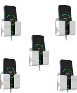 कीवा Wall Mounted Stand Mobile Holder Mobile Wall Mount for charging (pack of 5pcs) मोबाइल होल्डर