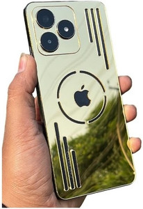 CoverbyDj Realme C53, C51 , Narzo n53 to IPhone converter with Circle Logo Mobile Skin