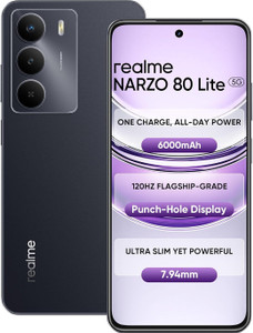 realme Narzo 80 Lite 5G (Onyx Black, 128 GB)