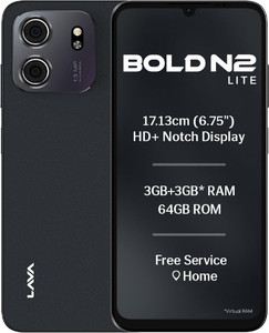 LAVA Bold N2 lite (Nilgiri Blue, 64 GB)