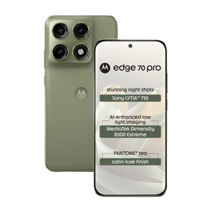 MOTOROLA edge 70 pro (Satin-Luxe PANTONE Tea (Green), 256 GB)