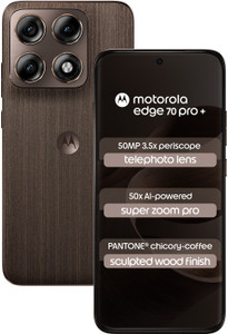 MOTOROLA Edge 70 Pro+ (Sculpted Wood PANTONE Chicory coffee (Brown), 256 GB)