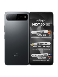 Infinix HOT 60i 5G (Sleek Black, 128 GB)