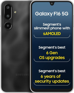 SAMSUNG Galaxy F16 5G (Bling Black, 128 GB)