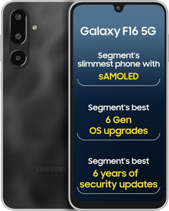 SAMSUNG Galaxy F16 5G (Bling Black, 128 GB)