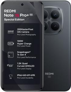 Redmi Note 15 Pro+ 5G 16GB 512GB Carbon Black - Image 1