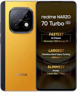 realme 70 TURBO 5G (Yellow, 128 GB)