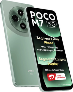 POCO M7 5G  - Locked with Airtel Prepaid (Mint Green, 128 GB)