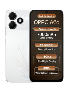 OPPO A6c (Feather White, 128 GB)