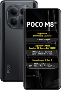 POCO M8 Charger in the Box (Carbon Black, 128 GB)
