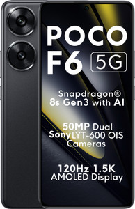 POCO F6 5G (Black, 256 GB)