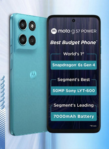 MOTOROLA g57 power 5G Snapdragon (Pantone Fluidity, 128 GB)