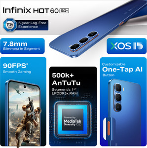 Infinix Hot 60 5G+ (Caramel Glow, 128 GB)