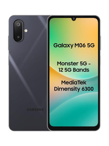 Samsung M06 5G (Blazing Black, 128 GB)