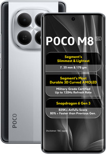 POCO M8 (Frost Silver, 128 GB)