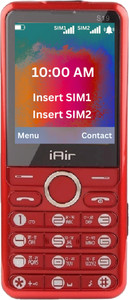 IAIR S19 Dual Sim Keypad Phone | 2800 mAH Battery & Big 2.4 Inch Display