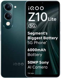 IQOO Z10 Lite 5G (Cyber Green, 128 GB)