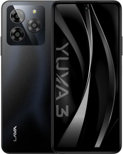 LAVA Yuva 3 with Dual Sim|5000 mAh Battery|13MP Rear Camera |Expandable Upto 512 GB (Eclipse Black, 128 GB)