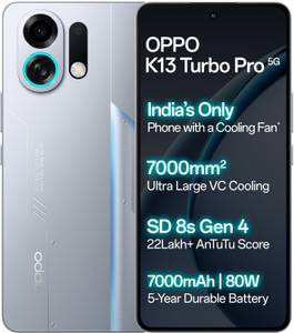 OPPO K13 Turbo Pro 5G (Silver Knight, 256 GB)