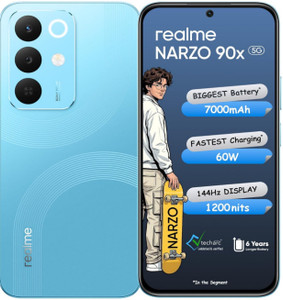 realme Narzo 90x 5G (Aqua Blue, 128 GB)