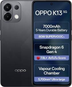 OPPO K13 5G SUPERVOOC (Black, 128 GB) (8 GB RAM)